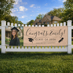 ORANGE 2026 Graduation Banner with Photo