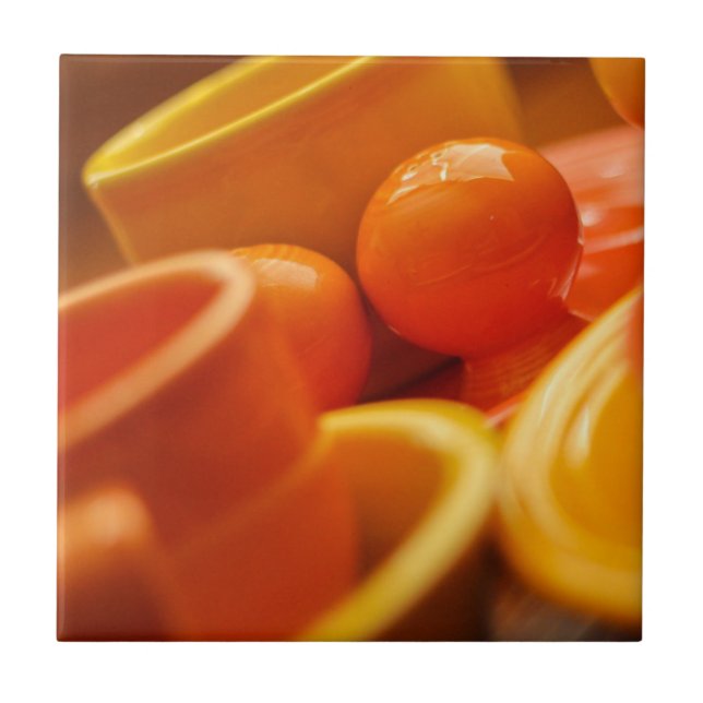 Orange 4x4 Fiesta Tile ware (Front)