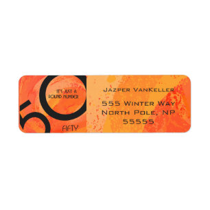 Orange 50 Decade Birthday