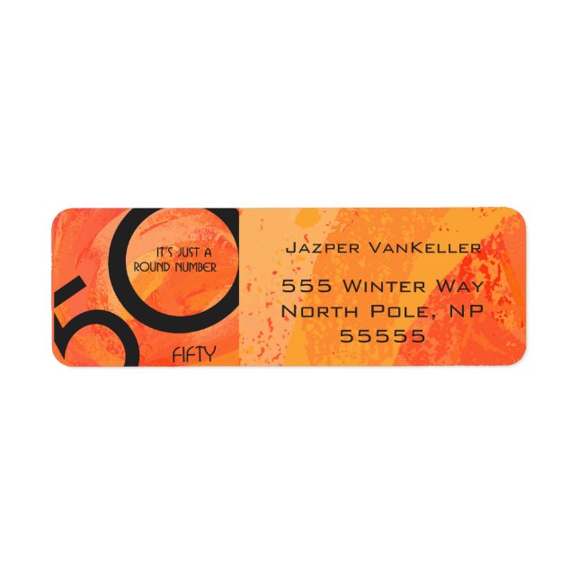 Orange 50 Decade Birthday (Front)