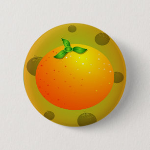 Orange 6 Cm Round Badge