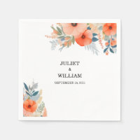 Orange 70s 80s 90s Pink Peach Colourful Wedding