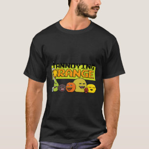Orange 8-bit Video Game Style T-Shirt