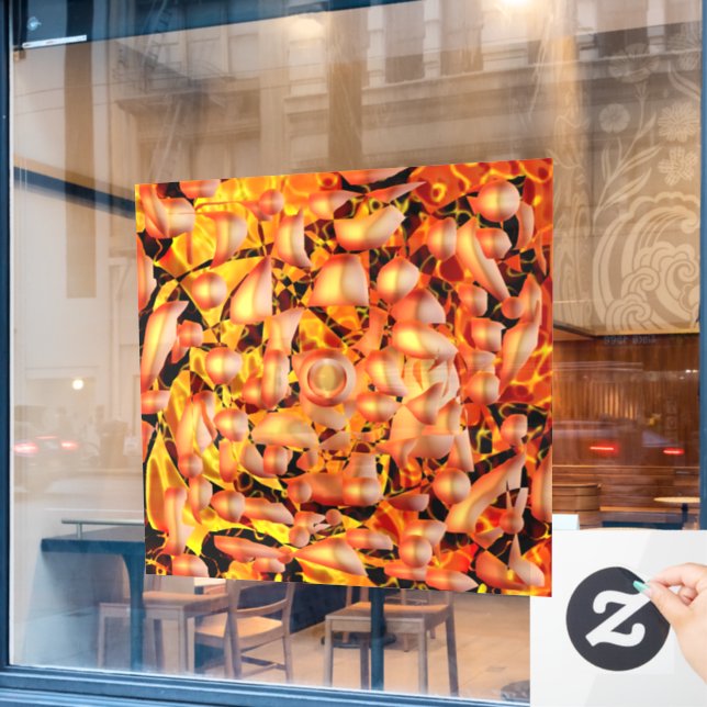 Orange Abstract (Cafe Window)