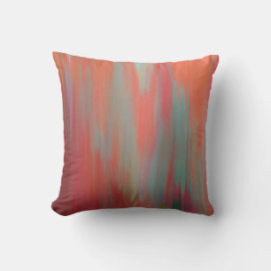 Orange Abstract Art Cushion
