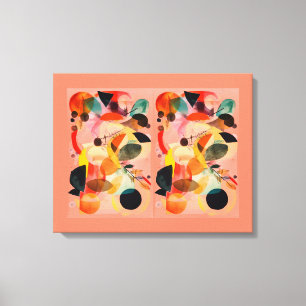 Orange Abstract Canvas Print