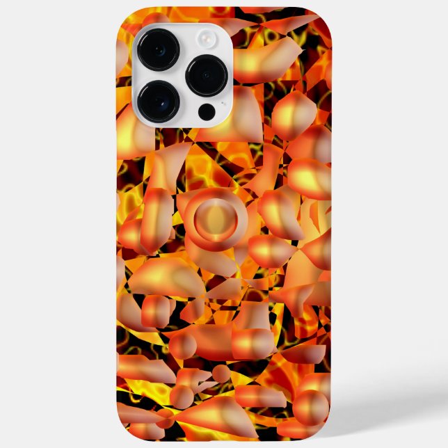 Orange Abstract Case-Mate iPhone Case (Back)