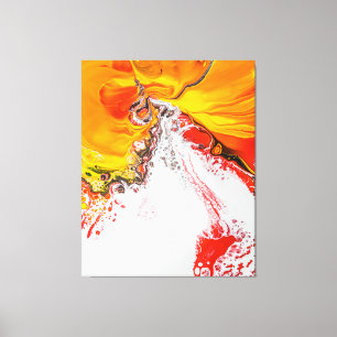 Orange Abstract Minimalist Canvas Print