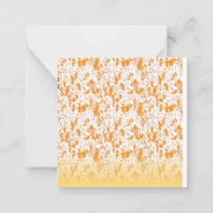 Orange Abstract Note Cards   Chic Luxe Stationery