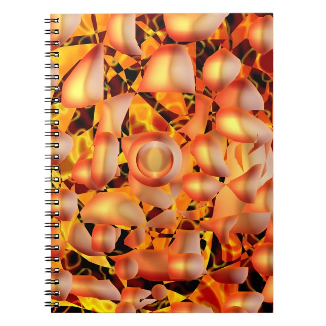 Orange Abstract Notebook (Front)