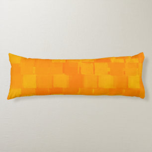 Orange Abstract Pattern Body Cushion