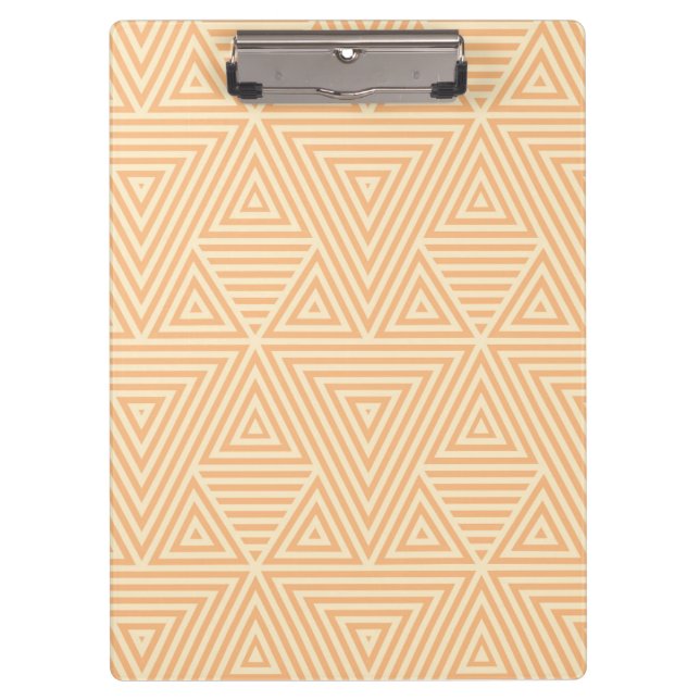 Orange Abstract Pattern by storeman Clipboard (Front)