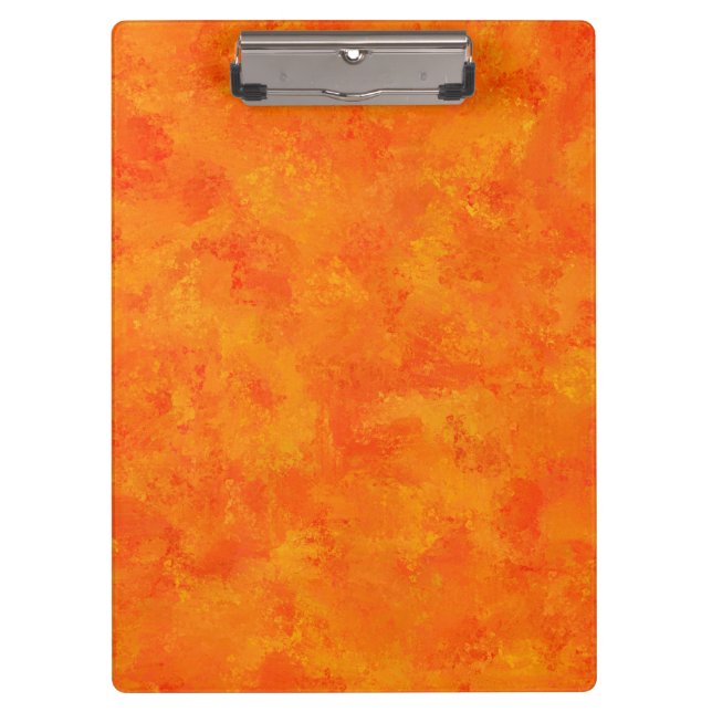 Orange Abstract Pattern  Clipboard (Front)