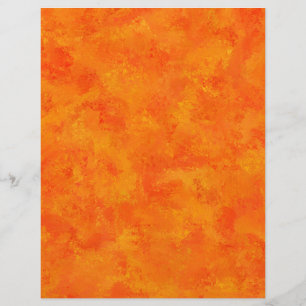 Orange Abstract Pattern  Custom Letterhead