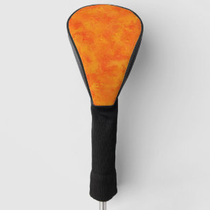 Orange Abstract Pattern Golf Head Cover