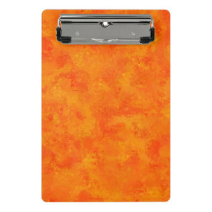 Orange Abstract Pattern  Mini Clipboard