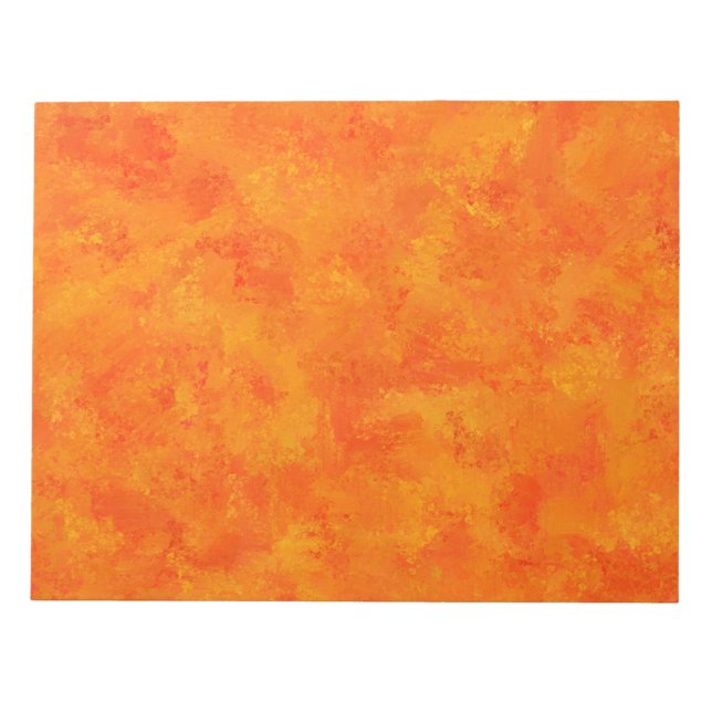 Orange Abstract Pattern  Notepad (Front)