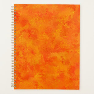 Orange Abstract Pattern Planner