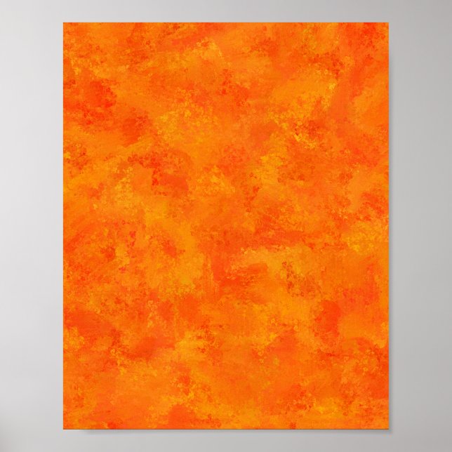 Orange Abstract Pattern  Poster (Front)