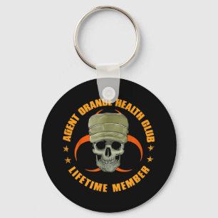 Orange Agent Health Club Lifetime Member Vietnam V Key Ring