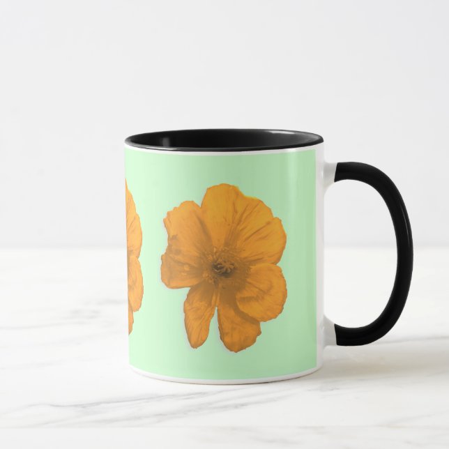 Orange Aid/ PopArt Flower Mug (Right)