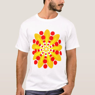 Orange Amber and Yellow Mandala - Customised T-Shirt