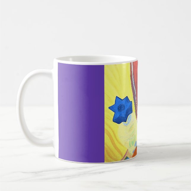 Orange and a Feather Coffee Mug (Left)