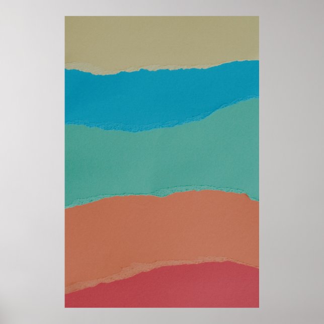 Orange and black abstract painting poster (Front)