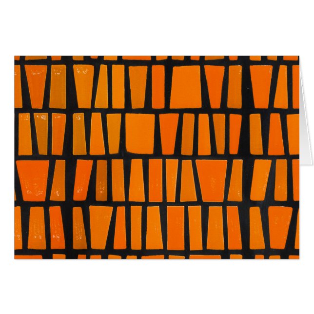 Orange and black african tribal pattern (Front Horizontal)