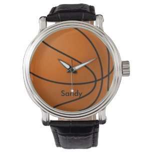 Orange and Black Basketball Watch