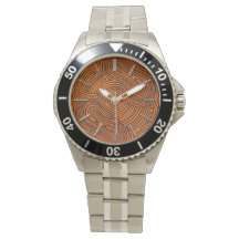 Orange and Black Design Dial