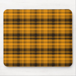 Orange and Black Flannel Mousepad