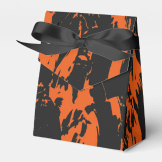 Orange and Black Graffiti Splatter Favour Box