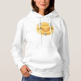 Orange And Black Illustrative Happy Halloween Hoodie