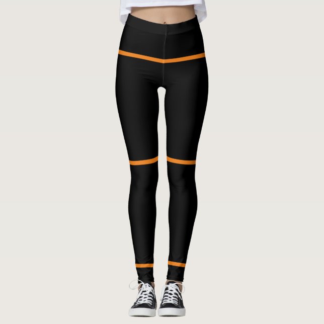 Orange and black Leggings (Front)