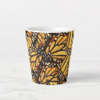 Orange and Black Monarch Butterfly Latte Mug