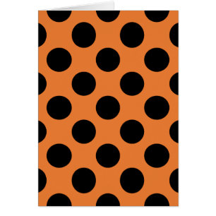 Orange and Black Polka Dots