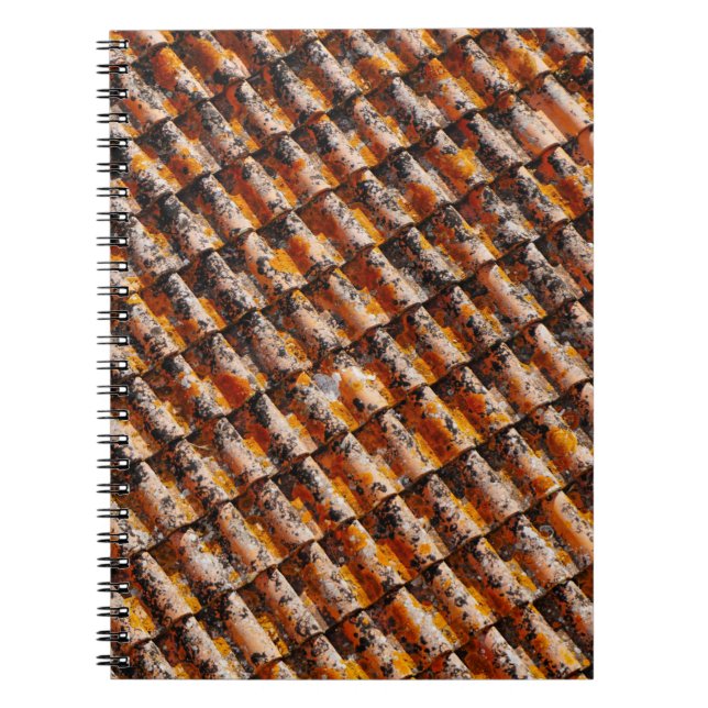 Orange-and-black roof shingles notebook (Front)