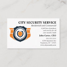 Orange and Black Shield Security Protection