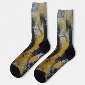 Orange and Black Socks
