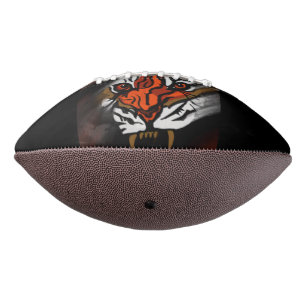 ORANGE AND BLACK STRIPES FOOTBALL
