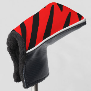 ORANGE AND BLACK STRIPES  GOLF HEAD COVER