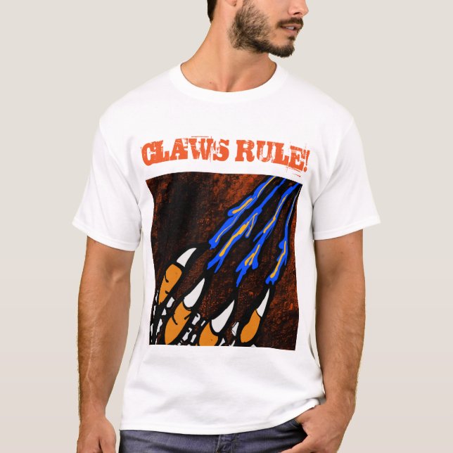 ORANGE AND BLACK STRIPES     T-Shirt (Front)