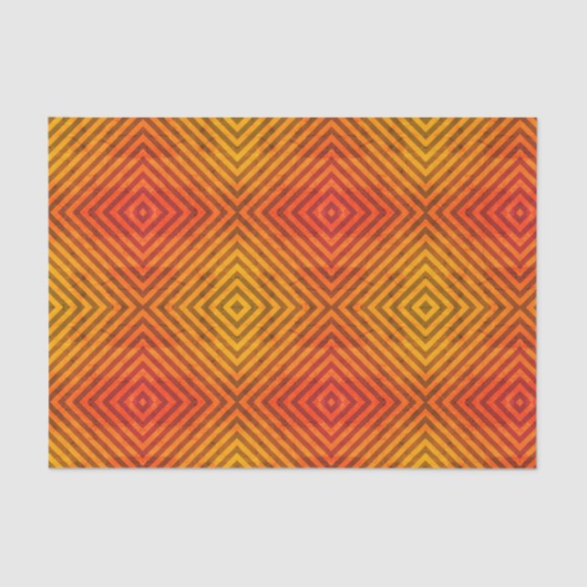 ORANGE AND BLACK Tissue Paper (Front)