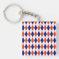 Orange and Blue Diamond Argyle