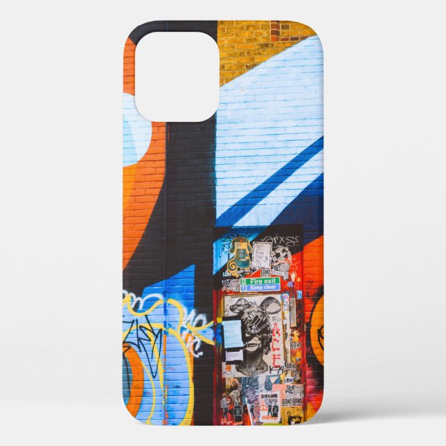 Orange and blue graffiti Case-Mate iPhone case (Back)