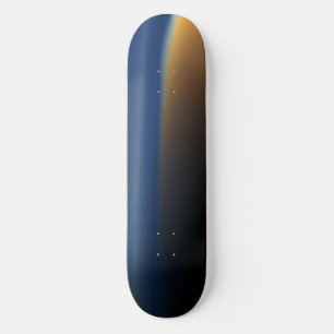 Orange and Blue Haze Skateboard Deck