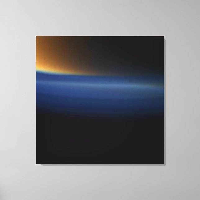 Orange and Blue Haze Wrapped Canvas (Front)