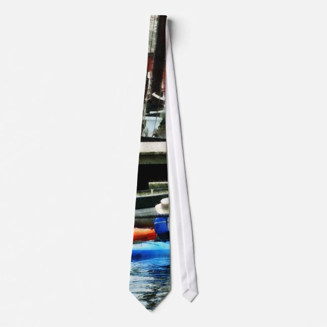 Orange and Blue Kayaks Tie (Front)