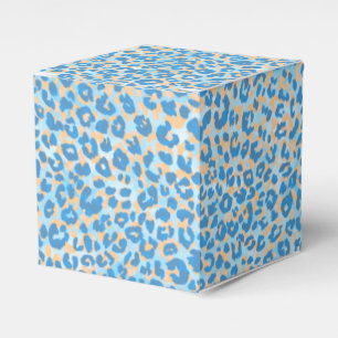 Orange And Blue Painted Leopard    Favour Box